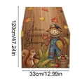 thumbnail image 3 of Antqov Fall Table Runner, 13x47" Maple Leaf Linen Thanksgiving Table Runner Autumn Table Cloth Fall Decorations for Home Kitchen Dining Room Supplies, 3 of 9