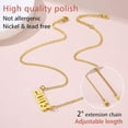 thumbnail image 6 of FindChic Angle Chain Birth Year Number Necklace for Women,14K Gold Plated Old English Birth Year Number Pendant Necklace Jewelry Gifts for Men Birthday Anniversary,1985-2005, 6 of 10