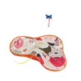 thumbnail image 4 of Juguete interactivo para gatos con plumas en movimiento, juguete eléctrico divertido para gatos, juego interactivo automático de escondite y búsqueda, Naranja, 4 of 8