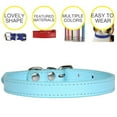 thumbnail image 4 of Faux Leather Collar Metal Buckle Pet Collar Adjustable Pet Collar for Small Dogs, 4 of 10
