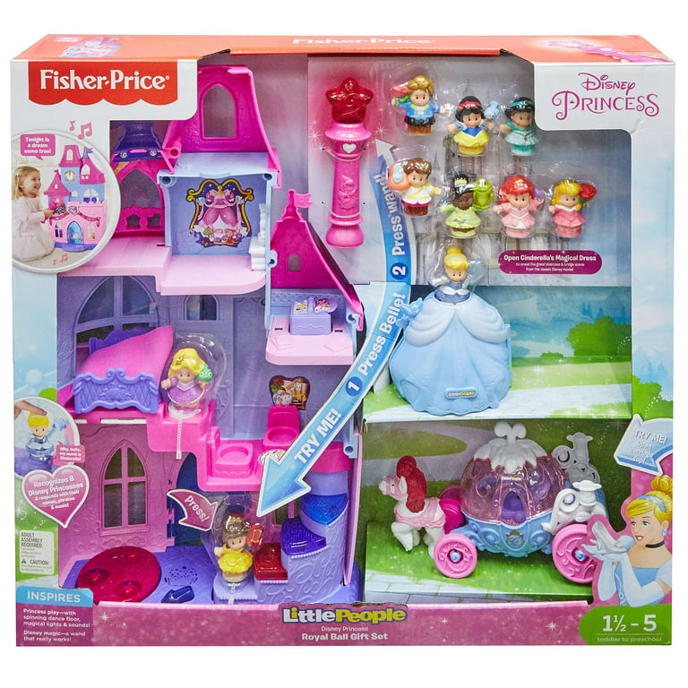 Fisher-Price Little People Disney Princess Assorted Magical Dress Playsets,  Characters May Vary