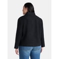 thumbnail image 3 of Terra & Sky Women's Plus Cocoon Jacket, Midweight, Sizes 0X-5X, 3 of 5