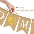 thumbnail image 4 of Burlap Flag Decoration,Eid Mubarak Banner Burlap Eid Mubarak Banner Eid Celebration Hanging Banner Time-Tested Durability, 4 of 6