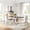 Faux Marble, variant on 69" Modern Rectangular Dining Table Set, Faux Marble Tabletop with 6 Ergonomic PU Leather Chairs, 7-Piece Set