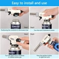 thumbnail image 4 of Kitchen Butane Blow Torch Lighter - Culinary Torch Chef Cooking Torches Professional Adjustable Flame with Reverse Use for Creme, Brulee, BBQ, Baking, Jewelry by TENGYES, Butane Not Included, 4 of 6