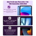 thumbnail image 2 of TiMOVO Case for iPad (A16) 11th Generation 11 Inch 2025, iPad 10th Generation Case 2022 with Screen Protector, Heavy Duty Shockproof Rugged Protective Cover,Deep Purple, 2 of 7