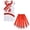 White, variant on Girls Cheerleading Costume Outfit Sleeveless Tops with Skirt Fancy-Dress