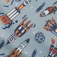 thumbnail image 5 of URMAGIC Toddler Boy Long Sleeve Round Neck Hoodie Kids 117% Cotton Cute Cartoon Print Sports Shirt Comfort Fleece Sweatshirt, 5 of 8