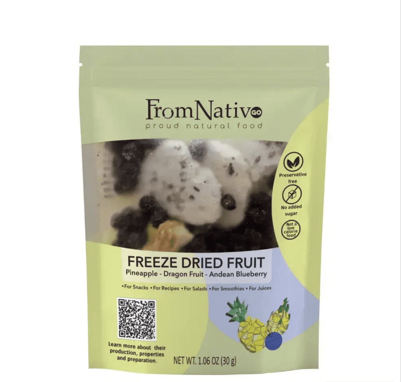 FromNativoGo | Freeze Dried Fruit & Vegetable Mix | 3Pack |