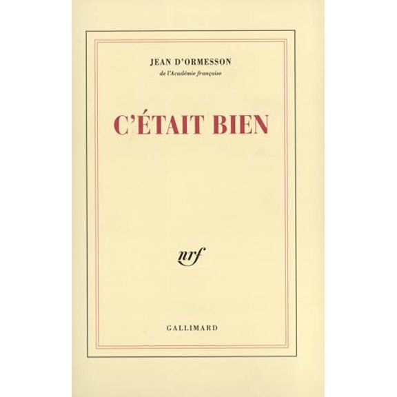 Pre-Owned C'tait bien (Paperback) 2744165476 9782070768196