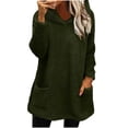 thumbnail image 3 of Meichang Womens Sherpa Fleece Hoodies Winter Soft Warm Fuzzy Pajama Pullovers Long Sleeve Loose Fit Casual Fluffy Hooded Sweatshirt with Pockets Loungewear, 3 of 9