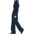thumbnail image 6 of longantii Women's Jumpsuits Zip Up Wide Leg Pants Romper Casual One Piece Outfits Cargo Jumpsuits Loose Fit Fall Winter Overalls Streetwear with Pockets Blue S, 6 of 7