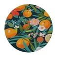 thumbnail image 2 of FUMJ  Lemon Round Tablecloth Diameter for Indoor and Outdoor,Summer Tropical Flowers Waterproof Table Cloth Cover Decorative for Party Holiday Dinning Tabletop Home Décor, 2 of 7