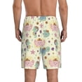 thumbnail image 4 of Lsque Turtle Crab Sea Horse Mens Sleep Pajama Shorts,Short Pajama Pants, Cotton Ultra-Soft Knit-Large, 4 of 9