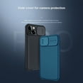 thumbnail image 2 of Feishell for iPhone 15 Plus Case with Slide Camera Lens Protection Cover, Armor TPU Bumper Tough PC Cover, Shockproof Protective Classic Texture Non-Slip Slim Phone Case,Blue, 2 of 14