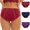 Red, variant on jjayotai Womens Underpants Clearance 3PC Women's Menstrual Leak Proof Menstrual Panties Cotton Women's Physiological Underpants