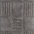 thumbnail image 4 of Knightsbridge Chakker Board 220 GSF Non Skid Back Bath Rug Set - 2- Piece - 17x24 and 21x34", Silver, 4 of 4