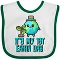 thumbnail image 3 of Inktastic My 1st Earth Day 2025 Boys or Girls Baby Bib, 3 of 4