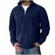 thumbnail image 2 of pstuiky camisetas de manga larga para hombre, Sudadera con capucha y bolsillo para hombre, estilo casual, de manga larga, con cremallera y medio cárdigan, de color liso salir tops l, 2 of 7