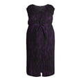 thumbnail image 2 of Terra & Sky Black Label Women's Plus Size Plisse Midi Dress, 0X-5X, 2 of 4