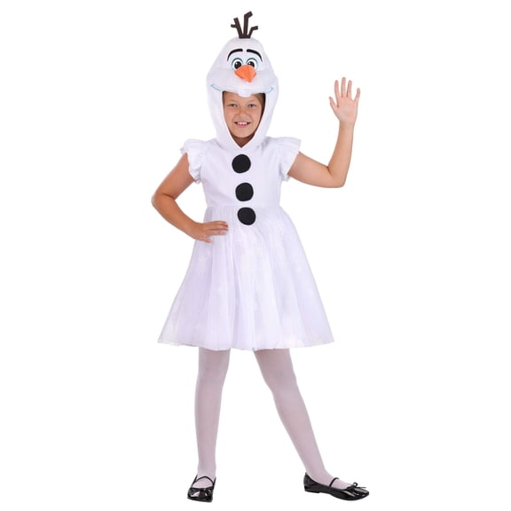 Girl's Disney Frozen Olaf Costume Hooded Dress