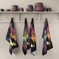 thumbnail image 4 of Coolnut Wolf Starry Night Kitchen Towels, 18 x 28 Inch Super Soft and Absorbent Dish Cloths for Washing Dishes, 4 PCS Reusable Multi-Purpose Microfiber Hand Towels for Kitchen, 4 of 5