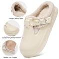 thumbnail image 3 of Ecetana Women's Fuzzy Lined Clogs Warm Slip-On House Slippers, 3 of 7