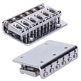 thumbnail image 2 of Puente De Guitarra Puente rígido de carga superior Puente de guitarra eléctrica de 65 mm con 5 tornillos (plata), 2 of 8
