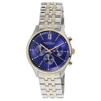 Caravelle Men's 44B104 Gold Stainless-Steel Japanese Quartz