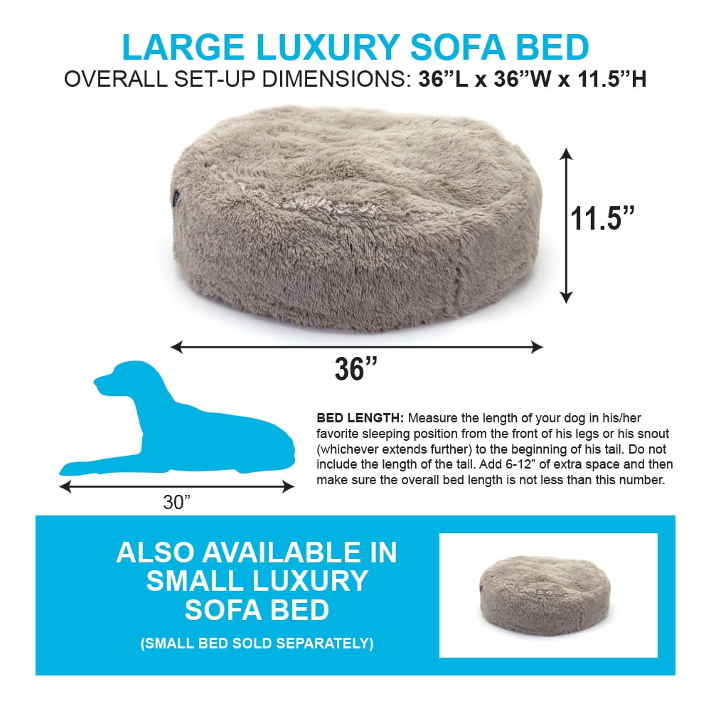 SportPet Designs Luxury Machine Washable, Waterproof Pet Bed, Large