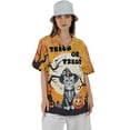 thumbnail image 4 of Trick or Treat American Shorthair Needs Candy Happy Halloween Night Hawaiian Shirt Breathable Summer Unisex Merch Cat Lover Kitten Owner Gifts - 02020, 4 of 6