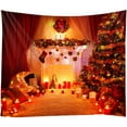 thumbnail image 5 of Tapiz de Navidad Árbol de Navidad Tela de Papá Noel Tela de pared Calcetines de Navidad Regalo de Navidad Tapiz colgante de pared Sincero  Hogar, 5 of 5