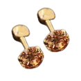 thumbnail image 3 of Ear Studs Anti-allergic Cubic Zirconia Stainless Steel 3 Prong Design Earrings For Daily Life, 3 of 3