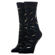 Harry Potter Gold Foil Black Junior Socks