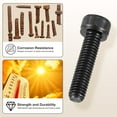 thumbnail image 4 of Uxcell Socket Head Cap Screws Allen Socket Drive Black Carbon Steel Fasteners, 4 of 7