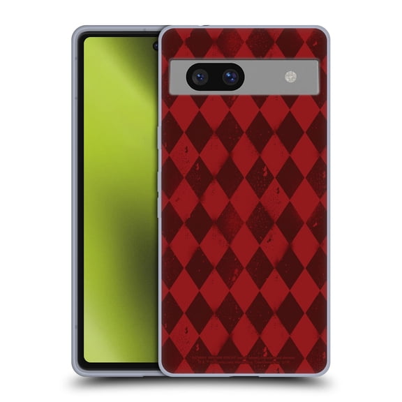 Head Case Designs Officially Licensed Batman Arkham Knight Graphics Harley Quinn Pattern Soft Gel Case Compatible with Google Pixel 7a