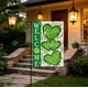 thumbnail image 1 of Decoraciones para el Día de San Patricio, Accesorios para el Día de San Patricio, Regalos para el Día de San Patricio. Bandera de jardín de doble cara con diseño de "Feliz Día de San Patricio", bander, 1 of 6