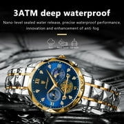 Poedagar Luxury Man Wristwatch Waterproof Luminous Chronograph Watch Stainless Steel Quartz Watches