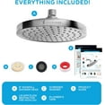 thumbnail image 6 of SparkPod High Pressure Rainfall Shower Head, Easy Install, Energy Saving (8" Round, Luxury Polished Chrome), 6 of 8