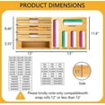 thumbnail image 6 of stusgo 9-in-1 Wooden Ziplock Bags Organizer for Kitchen Drawer, Plastic Bag Storage Drawer Organizer, 6 of 6