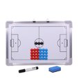 thumbnail image 3 of Tablero de fútbol de aleación de aluminio para colgar, para entrenamiento y práctica, con 27 imanes para nevera, 1 borrador y 1 rotulador (blanco)., 3 of 5