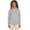 Light Grey Heather, variant on Apparel 5468 Women's Heathered Eco-Logic Stretch Quarter Zip-Navy Heather-XXL