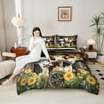 thumbnail image 4 of Castle Fairy Cow Sunflower Comforter Set, Twin, 2-Piece, 4 of 8