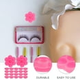 thumbnail image 3 of HORIALENCE 200 Pcs Conteneur de Colle pour Cils, Support de Colle pour Cils en Forme de Fleur pour Débutants en Maquillage, Rentrée Scolaire, 3 of 5