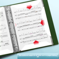 thumbnail image 4 of Carpeta de partituras musicales multicapa, modificable y no reflectante para estudiantes, clip para partituras, separador de piano de acero, núcleo interno reemplazable, 4 of 5