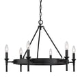 thumbnail image 4 of Windsor Transitional Black 6 Light Chandelier, 4 of 5