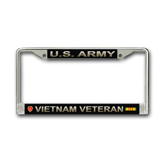 U.S. Army 25th Infantry Division Vietnam Veteran License Plate Frame