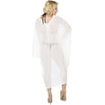 thumbnail image 2 of HAPPY BAY Women's Chiffon Beach Solid Sheer Button Down Kimono Swimwear Cover ups Casual Summer Kimonos for Women Beachwear Duster Cardigan 3X-4X White, Solid, 2 of 5