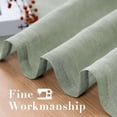 thumbnail image 4 of H.VERSAILTEX Farmhouse Natural Linen Sheer Curtains Flax Linen Blended Semi-Sheer Soft Privacy Grommet Drapes Set of 2 Panels for Bedroom , 52"x 108" ,Sage, 4 of 7