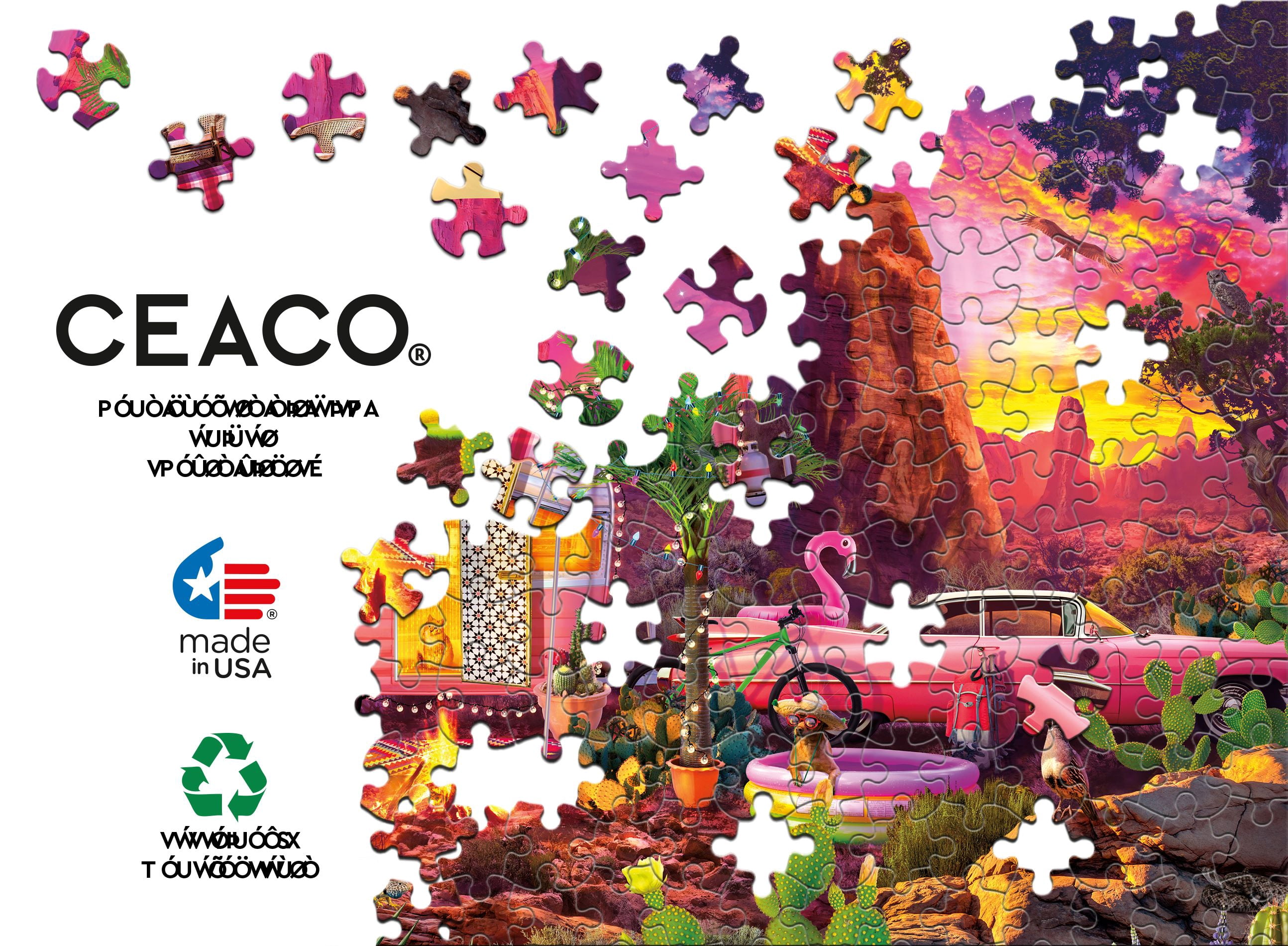 Ceaco Desert Paradise Jeff Haynie 500 Piece Interlocking Jigsaw Puzzle